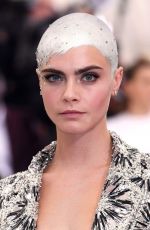 CARA DELEVINGNE at 2017 MET Gala in New York 05/01/2017