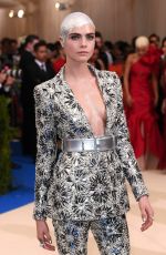 CARA DELEVINGNE at 2017 MET Gala in New York 05/01/2017