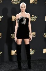 CARA DELEVINGNE at 2017 MTV Movie & TV Awards in Los Angeles 05/07/2017