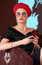 CARA DELEVINGNE at Magnum x Moschino Photocall at 70th Annual Cannes Film Festival 05/18/2017