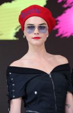 CARA DELEVINGNE at Magnum x Moschino Photocall at 70th Annual Cannes Film Festival 05/18/2017