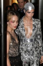 CARA DELEVINGNE on Her Way to MET Gala in New York 05/01/2017