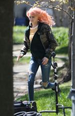 CARA DELEVINGNE on the Set of Life In A Year in Toronto 05/04/2017