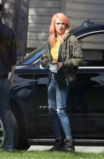 CARA DELEVINGNE on the Set of Life In A Year in Toronto 05/04/2017