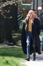 CARA DELEVINGNE on the Set of Life In A Year in Toronto 05/04/2017
