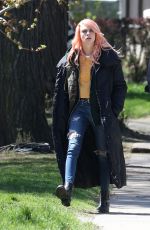 CARA DELEVINGNE on the Set of Life In A Year in Toronto 05/04/2017