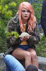 CARA DELEVINGNE on the Set of Life in a Year in Toronto 05/09/2017