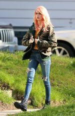 CARA DELEVINGNE on the Set of Life In A Year in Toronto 05/03/2017
