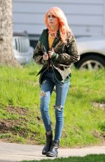 CARA DELEVINGNE on the Set of Life In A Year in Toronto 05/03/2017