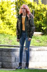 CARA DELEVINGNE on the Set of Life In A Year in Toronto 05/03/2017