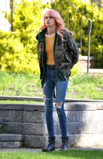 CARA DELEVINGNE on the Set of Life In A Year in Toronto 05/03/2017
