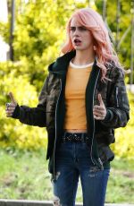 CARA DELEVINGNE on the Set of Life In A Year in Toronto 05/03/2017