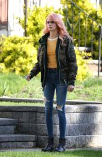 CARA DELEVINGNE on the Set of Life In A Year in Toronto 05/03/2017
