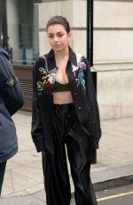 CHARLI XCX Arrives at BBC Radio 1 in London 05/11/2017