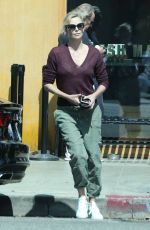 CHARLIZE THERON Out for Ice Cream at Salt and Straw in Los Angeles 05/12/2017