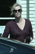 CHARLIZE THERON Out for Ice Cream at Salt and Straw in Los Angeles 05/12/2017