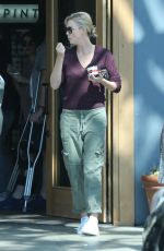 CHARLIZE THERON Out for Ice Cream at Salt and Straw in Los Angeles 05/12/2017