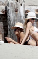 CHARLOTTE MCKINNEY in Bikini on the Beach in Los Angeles 05/29/2017