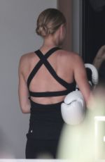 CHARLOTTE MCKINNEY Leaves a Gym in Los Angeles 05/24/2017