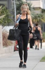CHARLOTTE MCKINNEY Leaves a Gym in Los Angeles 05/24/2017