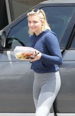 CHLOE MORETZ Arrives at Aroma Cafe in Los Angeles 05/05/2017