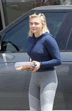 CHLOE MORETZ Arrives at Aroma Cafe in Los Angeles 05/05/2017