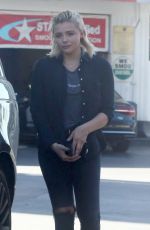 CHLOE MORETZ at a Gas Station in Studio City 05/01/2017