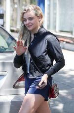 CHLOE MORETZ in Shorts Leaves Yoga Class in West Hollywood 05/23/2017