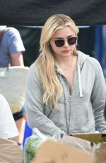 CHLOE MORETZ Shopping at Farmers Market in Studio City 05/21/2017