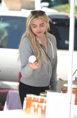 CHLOE MORETZ Shopping at Farmers Market in Studio City 05/21/2017