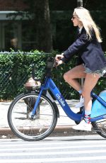 CHLOE SEVIGNY Riding a Citybike Out in New York 05/28/2017