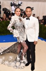 CHRISSY TEIGEN at 2017 MET Gala in New York 05/01/2017