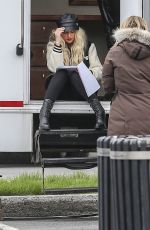 CHRISTINA AGUILERA on the Set of Zoe Movie in Toronto 05/12/2017