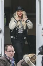CHRISTINA AGUILERA on the Set of Zoe Movie in Toronto 05/12/2017