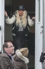 CHRISTINA AGUILERA on the Set of Zoe Movie in Toronto 05/12/2017