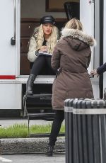 CHRISTINA AGUILERA on the Set of Zoe Movie in Toronto 05/12/2017