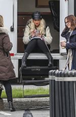 CHRISTINA AGUILERA on the Set of Zoe Movie in Toronto 05/12/2017