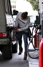 CHRISTINA MILIAN at a Gas Station in Beverly Hills 05/09/2017