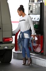 CHRISTINA MILIAN at a Gas Station in Beverly Hills 05/09/2017