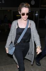 CLAIRE FOY at LAX Airport in Los Angeles 05/24/2017