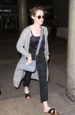 CLAIRE FOY at LAX Airport in Los Angeles 05/24/2017