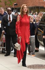 CONNIE NIELSEN Arrives at AOL Studios in New York 05/23/2017