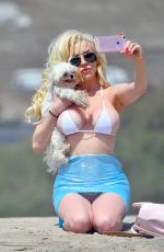 COURTNEY STODDEN in Bikini on the Beach in Santa Monica