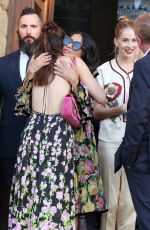 DAKOTA JOHNSON Arrives at Gucci Cruise 2018 Fashion Show in Florence 05/29/2017