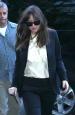 DAKOTA JOHNSON Arrives Back to Her Hotel in New York 05/03/2017