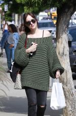 DAKOTA JOHNSON at Carrera Cafe in Los Angeles 05/25/2017