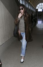 DAKOTA JOHNSON at LAX Airport in Los Angeles 05/05/2017