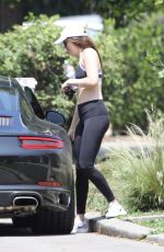 DAKOTA JOHNSON in Tights Out in West Hollywood 05/12/2017