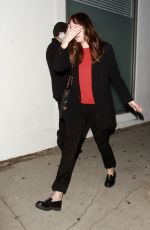 DAKOTA JOHNSON Leaves a Restaurant in Los Angeles 05/12/2017