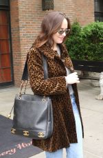DAKOTA JOHNSON Leaves Her Hotel in New York 05/01/2017